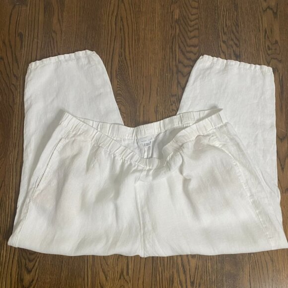 J.Jill Love Linen cropped white pants size 2X women's - Picture 1 of 5